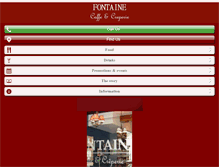 Tablet Screenshot of fontainecaffe.com